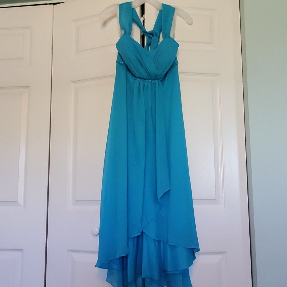 Aqua Blue Bridesmaid Dress